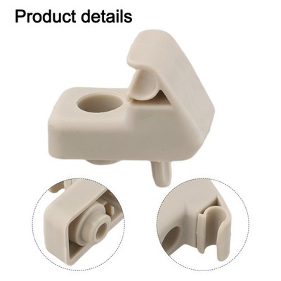 2er-Set Sonnenblenden-Halterung Für Fiat Grande Punto – ABS, Beige, OEM 735411088 – Direkter Ersatz, Passt Perfekt