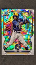 LUIS LARA 2023 Bowman Chrome #BCP-100 Atomic Refractor Brewers