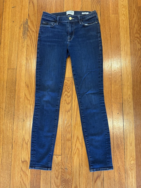 FRAME Denim Le Skinny De Jeanne Blue Jeans Size 28