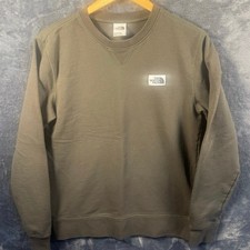 The North Face Men's Heritage Patch Crewneck Sweatshirt Medium Olive Green