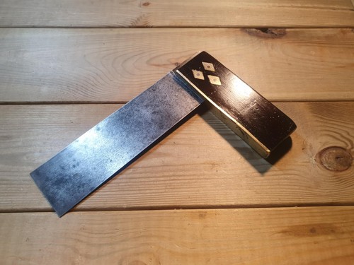 De colección Moseley & Son Palisandro Tri Cuadrado Prueba Viejas Herramientas de Mano para Carpintería Herramienta