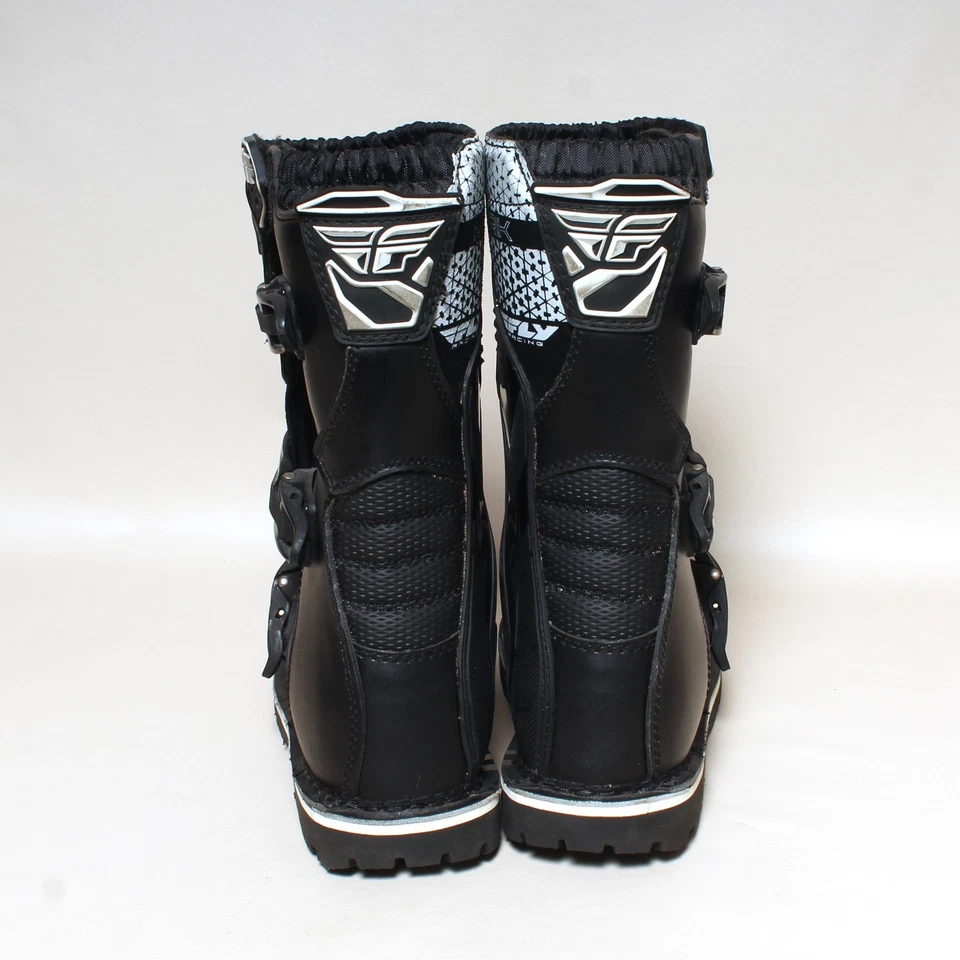 Fly Racing Maverick Talla 10 Hombres Blanco y Negro Motocross Motocicleta Botas de Montar Foto 4 de 4