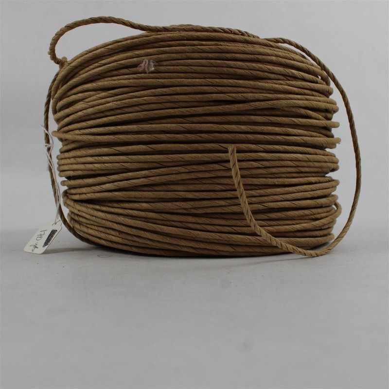 Coil of Commonwealth Basket 1/8" Fiber Rush (Brown Paper Cord) - Length Unknown
