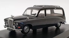 Oxford Diecast 1/43 Scale DS008 - Daimler Hearse - Black/Carlton Grey
