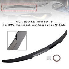 Gloss Black Rear Boot Spoiler For Bmw 4 Series G26 Gran Coupe 2125 M4 Style