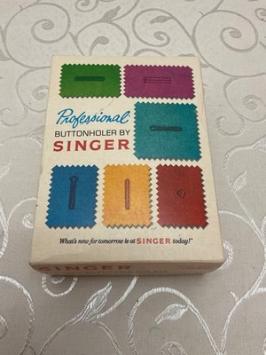 Vintage 1973 Singer Professional Buttonholer Zig-Zag V102878 w/Acc. Plate 171398