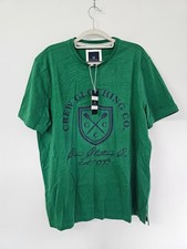 Image of Crew Clothing Co Crest Graphic T-Shirt Verdant Green Size L BNWT
