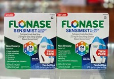 Lot Of 2 Flonase Sensimist 24-Hour Allergy Relief Nasal Spray Exp 03/2028 