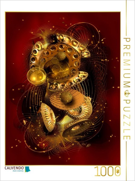 Calvendo Puzzle Golden Bouquet | 1000 Pieces, Finished Size 25.2 × 18.9 In (64 ×-image