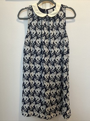 Women s Anthropologie Postmark ''Mod Cat Print'' mini dress, Size XS