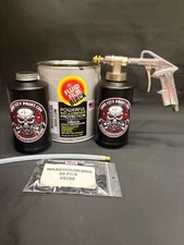 GALLON FLUID FILM BLACK, PRO GUN, 2 B QUART BOTTLES, STRAIGHT WAND, AND 50 PLUGS