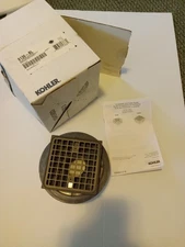 Kohler K-9136-BL Clearflo Square Design Tile-In Shower Drain Matte Black