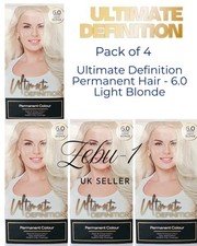 Image of 4X Ultimate Definition Permanent Deep & glossy Hair Colour - 6.0 Light Blonde-