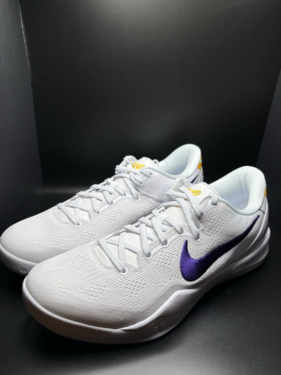 Nike Kobe 8 Protro Lakers Home Sz 11 DS White Court Purple Nike Kobe 8 Protro Lakers Home Sz 11 DS White Court Purple