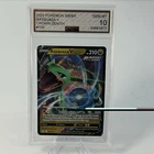 2023 CROWN ZENITH HOLO #100/159 RAYQUAZA V AGS 10 GEM MINT