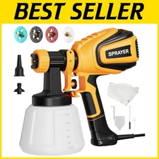 700W Paint Sprayer with 4 Nozzles & 3 Spray Patterns