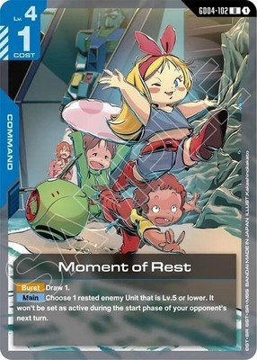 Moment of Rest Uncommon Phantom Aria GD04-102 Gundam Card Game NM