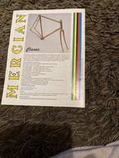 Mercian cycle Brochure 1984