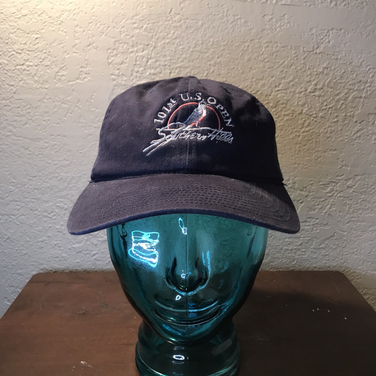 2001 101st US Open Southern Hills Strap Back Black Golf Hat Nike