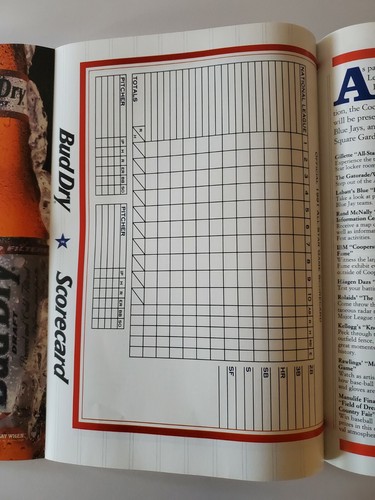 1991 MLB Baseball All-Star Game Program Toronto SkyDome Cali Angel's Vintage VG - Picture 10 of 10