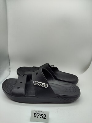 CROCS Classic Black Unisex Sandals Size M-5 W-7 #0752