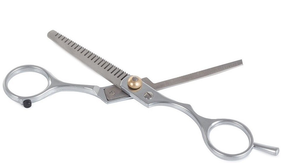 TI-RH Friseurschere 5,5 Zoll (14 Cm) – Professionelle Haarschneideschere Aus Titan, Mehrfarbig, Mit Feineinstellschraube
