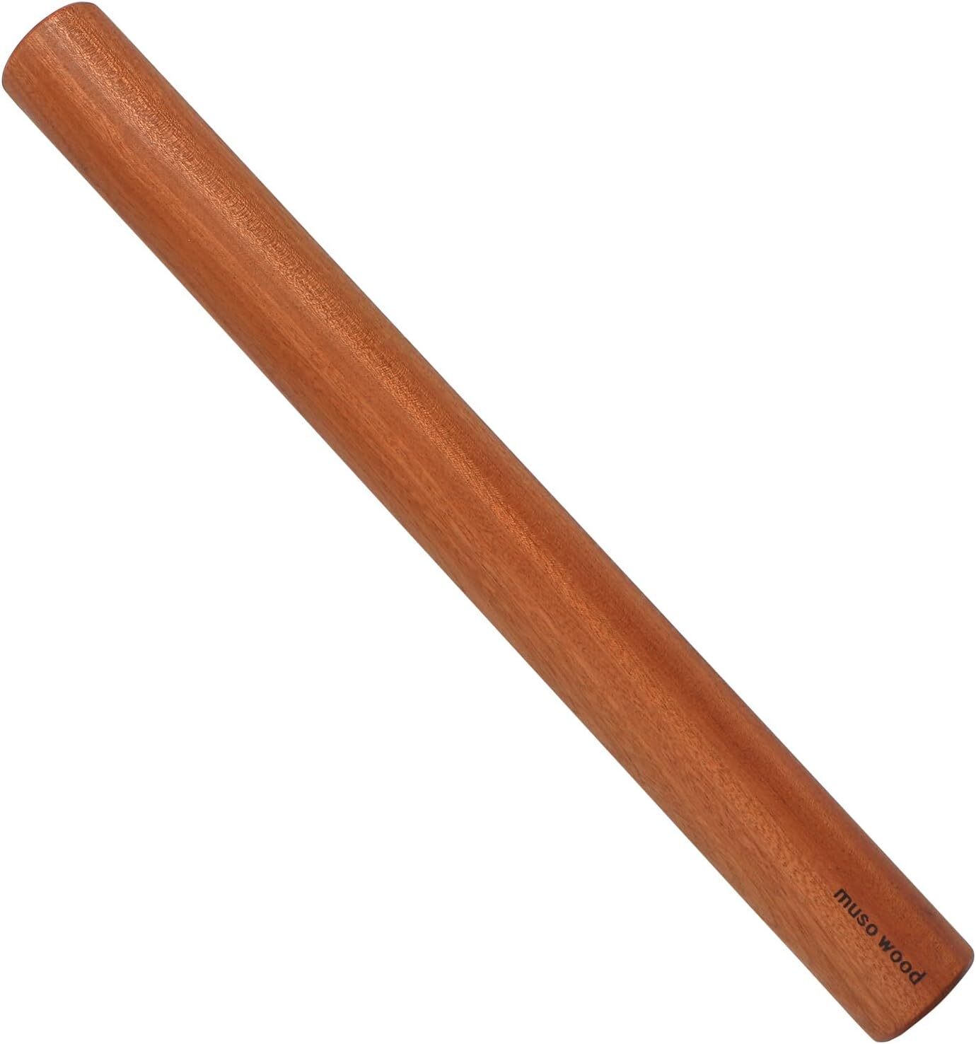 Sapele Wooden Dowel Rolling Pin for BakingTapered Roller for Fondant Pie Crus...