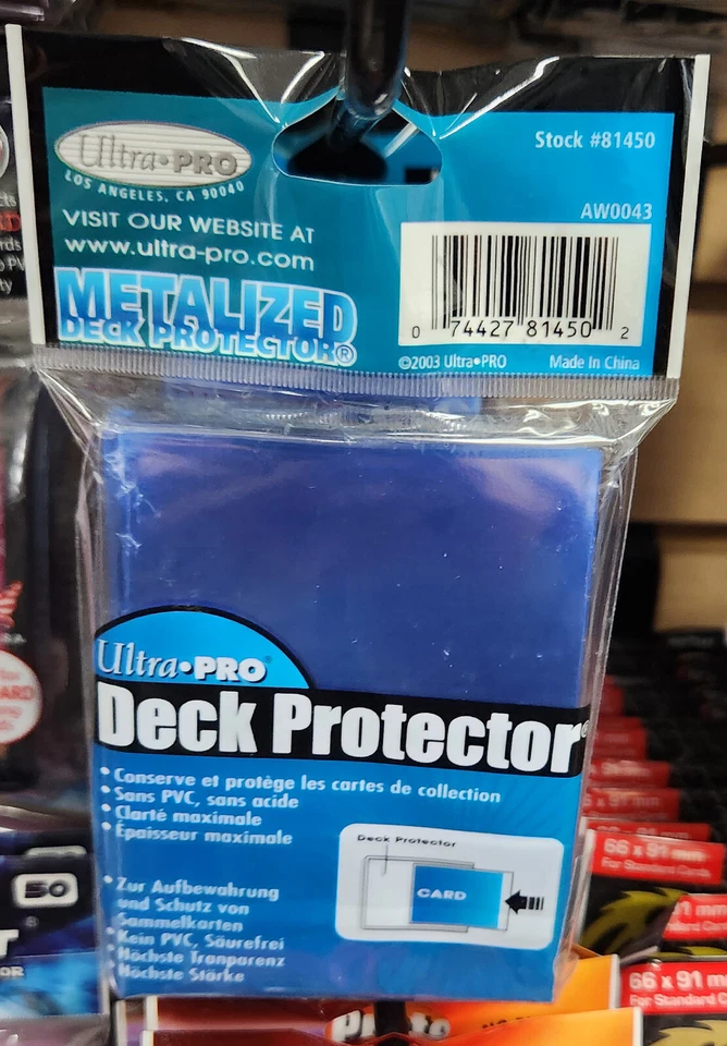 ULTRA PRO METALIZED SAPPHIRE GLOW DECK PROTECTOR SLEEVES (STANDARD SIZE) 50ct - Image 2 of 2