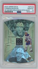 2023-24 Extended Connor Mcdavid Spx Holoview Retros Gold 41/50 PSA 10 Pop 1 !