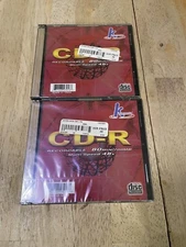 K Hypermedia CD-R Recordable 80 Min 700 MB Multi Speed 48x Discs Lot of 2 NEW