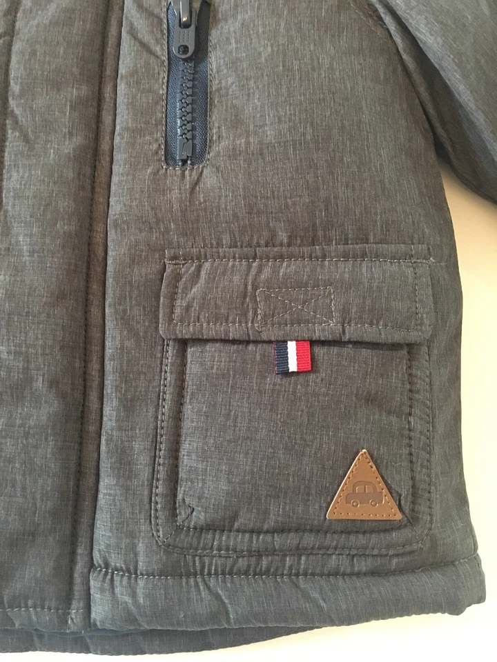 3er Set C&A Jacke & Schal + Gratis Fästlinge Winterjacke Parka 80 Neu Grau Braun - Bild 4 von 4