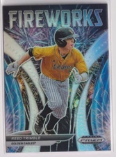 2021 Panini Prizm Draft Picks Fireworks Prizms Silver #6 Reed Trimble