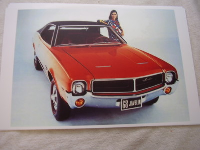 1968 AMC RAMBLER JAVELIN COLOR 11 X 17 PHOTO PICTURE | eBay