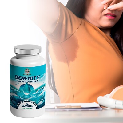 Serenity Sweats Control Kapseln - Reduzieren Sie übermäßiges Schwitzen, 60 Tage Versorgung
