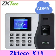 Zkteco K14 TCP/IP Fingerprint Time Attendance Terminal Access Control ADMS 2.8in
