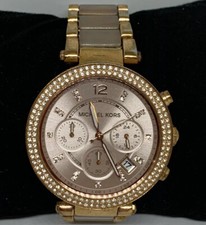 Reloj pulsera Michael Kors Mk5840 para mujer acero inoxidable esfera analógica cuarzo Pb25