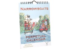 NARROWBOATS HUMOUR CARTOON FUNNY PERPETUAL BIRTHDAY CALENDAR BY ARMAND FOSTER
