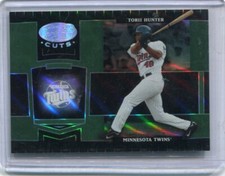 2004 Leaf Certified Cuts TORII HUNTER Mirror Green Emerald MINNESOTA TWINS #d2/5