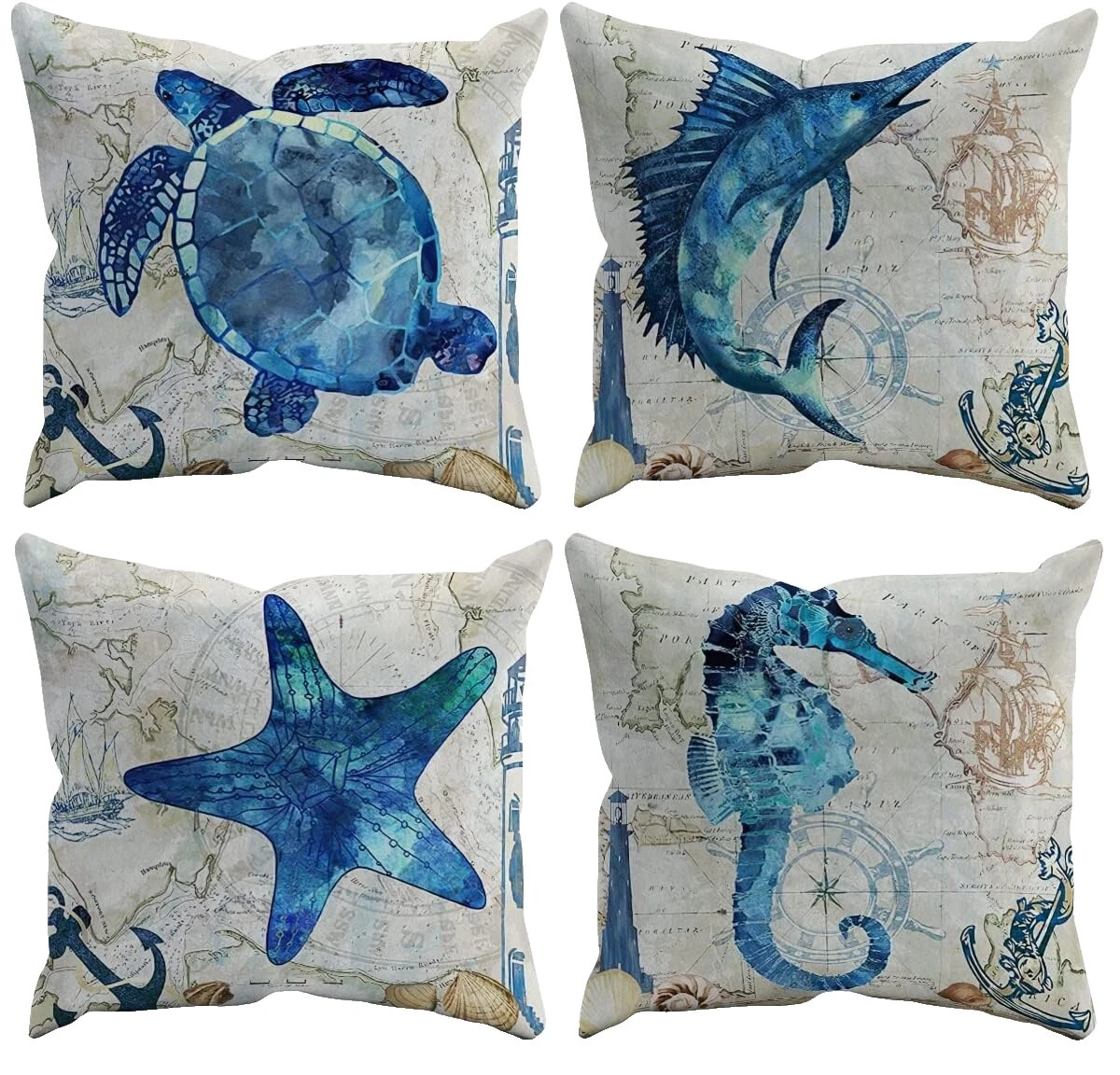 Sea Life Home Décor Pillows