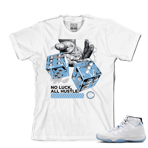 Tee to match Air Jordan Retro 11 Legend Blue. No Luck Tee