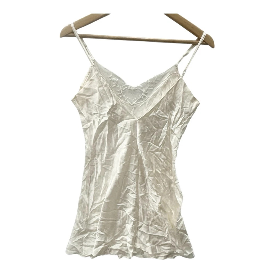 Victoria's Secret Medium 100% Silk Ivory Slip Dress Lingerie Sexy Wedding - Image 3 of 4