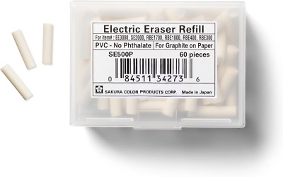 Sakura Sumogrip EE-3000 Electric Eraser Refill - Vinyl Erasers for Mechanical Er