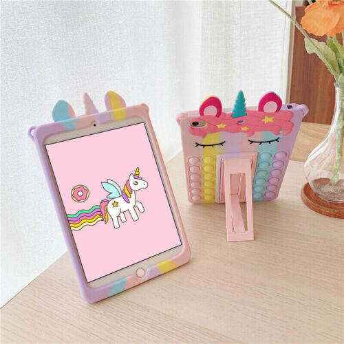 For iPad 5 6 7 8 9th Gen Air 3 4 Mini Pro 11 Unicorn Kids Shockproof Case Cover - Picture 5 of 42