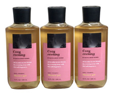 Bath  Body Works Cozy Evening Shower Gel x 3