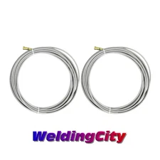 2-pk MIG Welding Gun Liner 42-3035-15 030"-035" 15-ft for Tweco Lincoln 200-250A