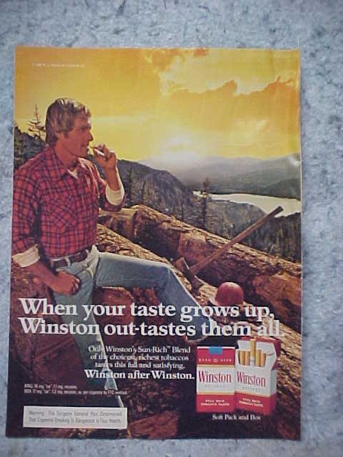 WINSTON CIGARETTES AD