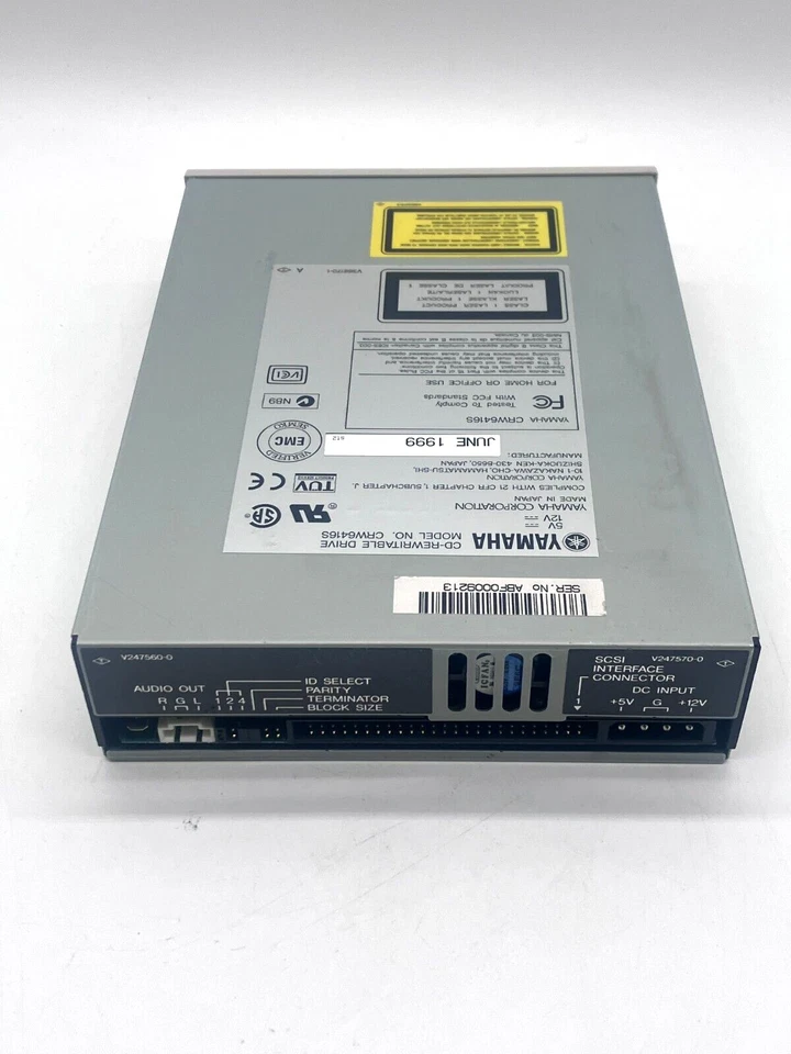 Yamaha CRW6416S CD-Rewritable Internal Drive Compact Disc Recorder Burner Unit - Image 2 of 2