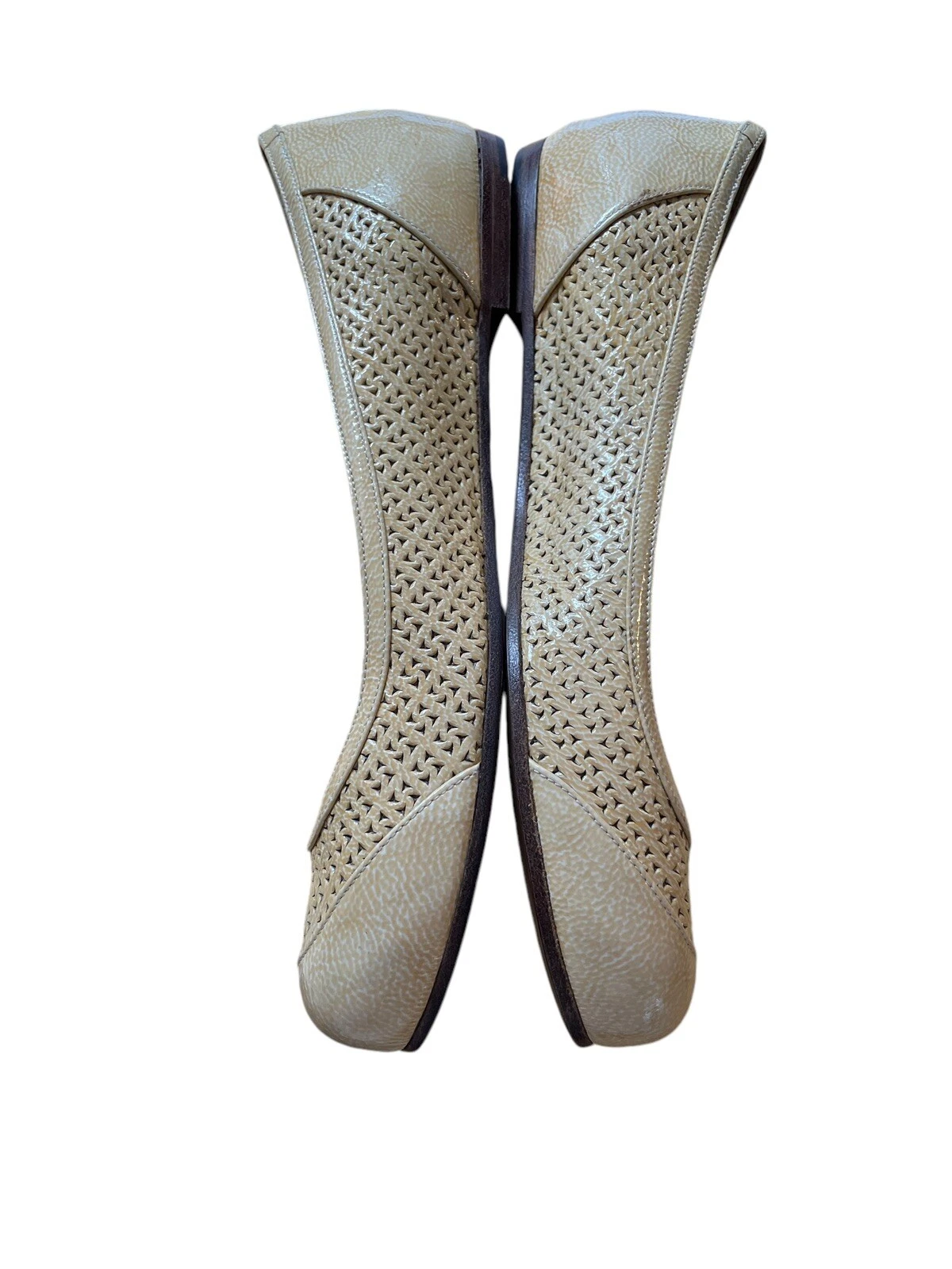 Ballerine Bottega Veneta Prairie oro misura 39 5 pelle giallo taglio laser Italia