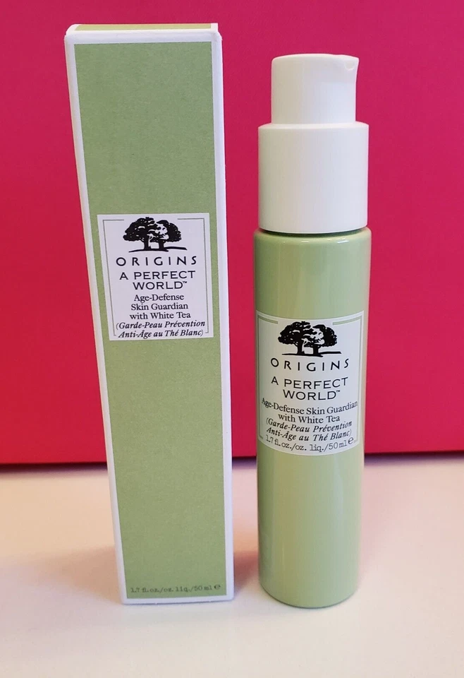 SERUM Origins A Perfect World Age-Defense Skin Guardian té blanco - 1,7 oz nuevo en caja Foto 4 de 4