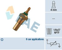 FAE 32470 Sensor, KüHlmitteltemperatur For Land Rover MG Rover